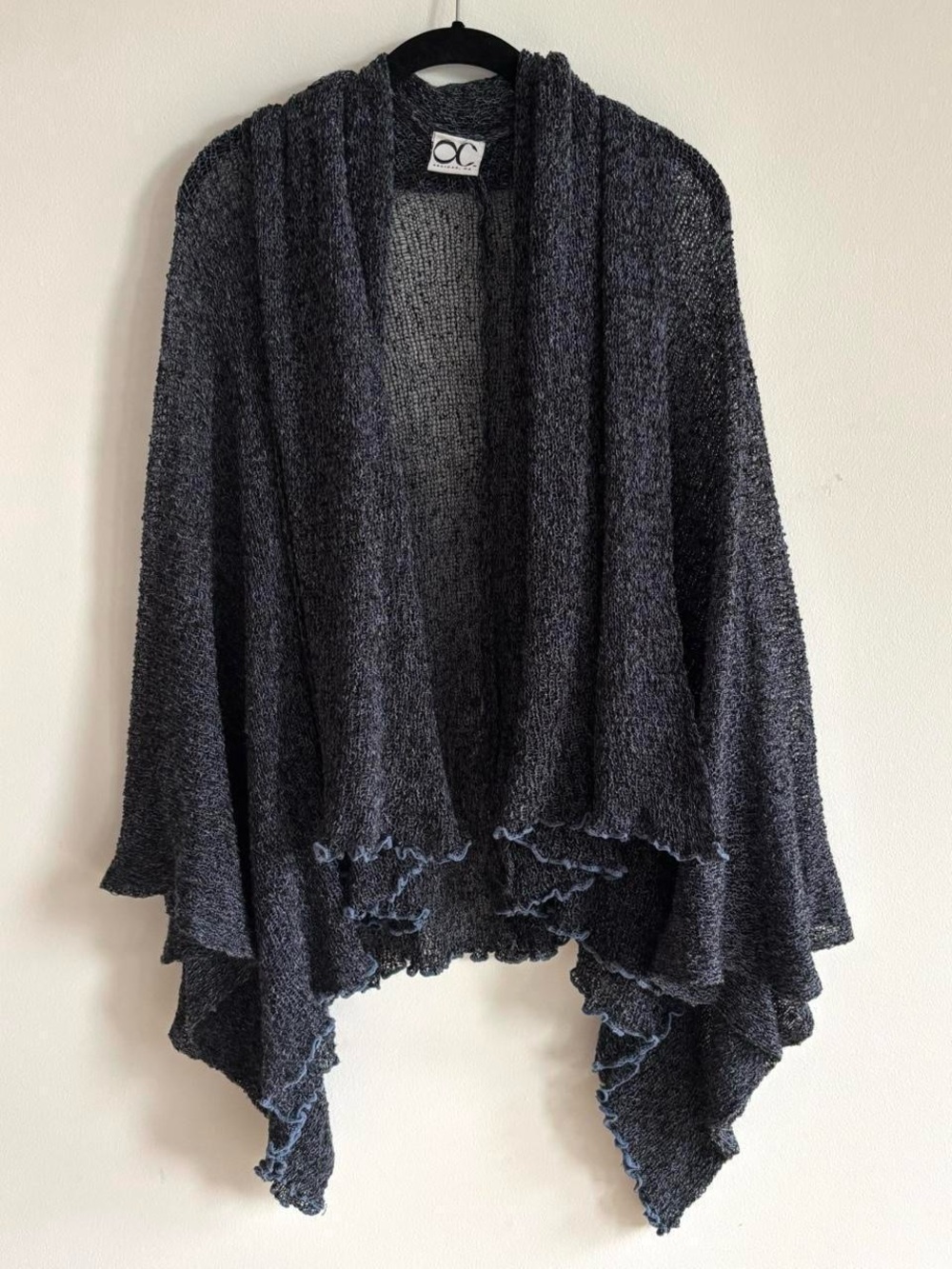 OC Salinas, CA super flowy navy blue beachy boho summer shawl / cover up